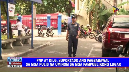 PNP at DILG, suportado ang pagbabawal sa mga pulis na uminom sa mga pampublikong lugar