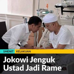 Jokowi Jenguk Ustad Jadi Rame