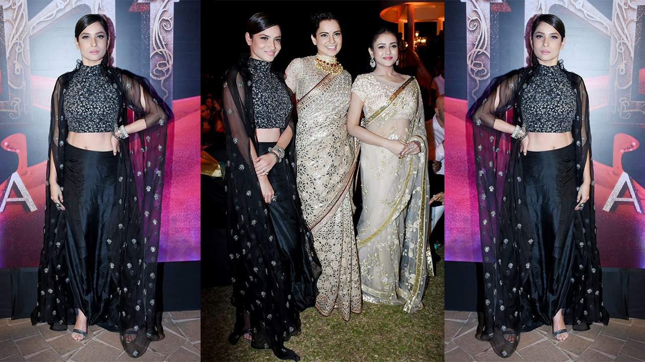 Ankita Lokhande slayed in an all-black attire at Manikarnika music launch; Watch Video | Boldsky