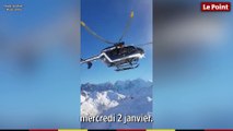 Alpes : la Gendarmerie réalise une manoeuvre spectaculaire  lors d'un sauvetage en hélicoptère