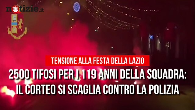 La Lazio festeggia 119 anni: in piazza scontri tra tifosi e polizia | Notizie.it
