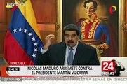 Nicolás Maduro arremetió contra presidente Martín Vizcarra