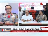 BBP Jadi Tersangka Kasus Hoax Surat Suara Tercoblos