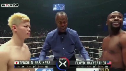 ‘Vua đấm bốc’ Mayweather hạ võ sĩ Nhật Bản với 3 đòn trời giáng