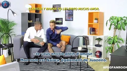 Neymar y Mbappé en un video encuentro con fans del PSG