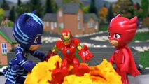 PJ Masks Superheroes Rescue Surprise Play Doh Eggs with Thomas and Friends, Catboy Gekko and Owlette discover surprise toys  - A fun toy story video for kids and preschool children