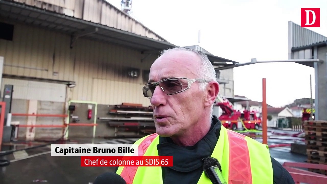 Un incendie ravage l'usine Toupnot à Lourdes