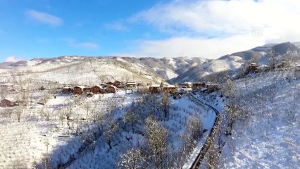 Karadeniz'de kış - Yaylalar havadan görüntülendi - ORDU