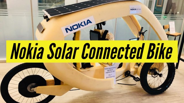Nokia Solar Connected Bike First Look | CES 2019