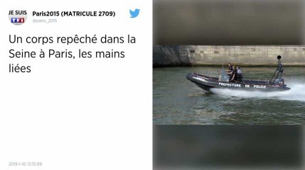 Paris. Un corps avec les mains liées repêché dans la Seine