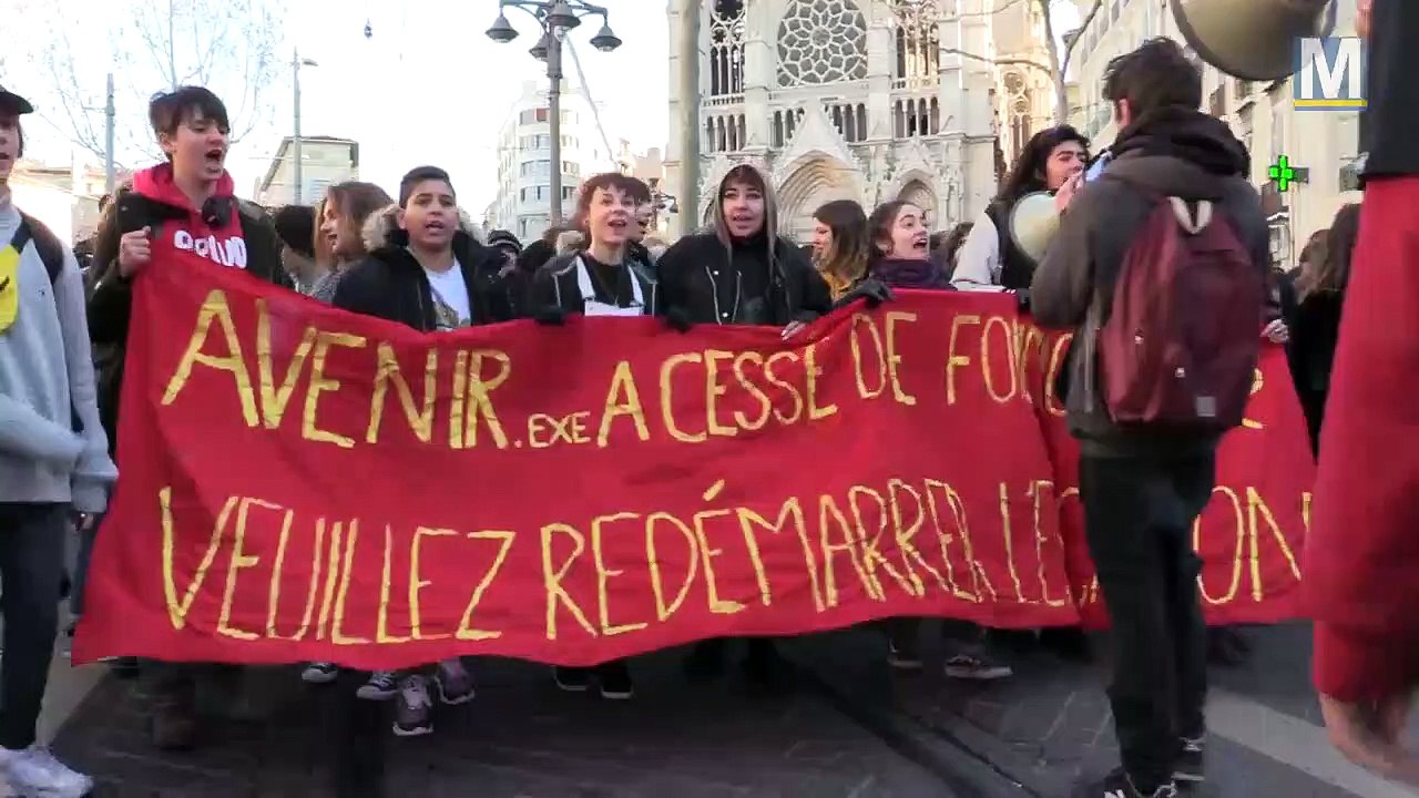 Les lycéens marseillais de retour dans la rue