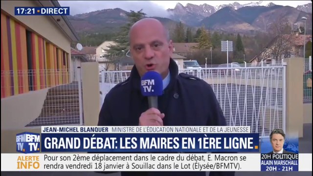 Jean-Michel Blanquer sur le grand débat: il y a un travail pour permettre d'identifier les tiers de confiance