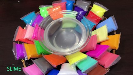 MIXING CLAY INTO CLEAR SLIME | SLIMESMOOTHIE | SATISFYING SLIME VIDEO #1 |