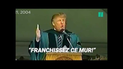 En 2004, Donald Trump n'avait pas le même discours sur les "murs"