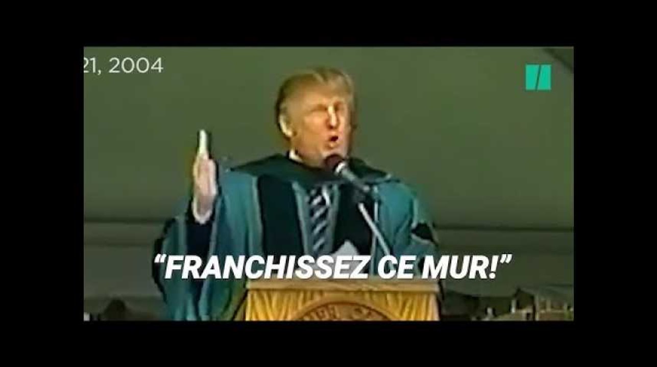 En 2004, Donald Trump n'avait pas le même discours sur les "murs"