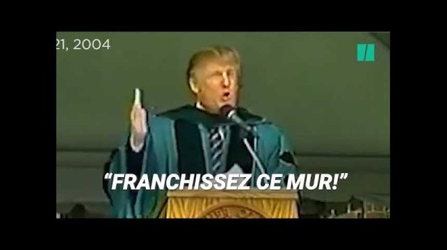 En 2004, Donald Trump n'avait pas le même discours sur les murs