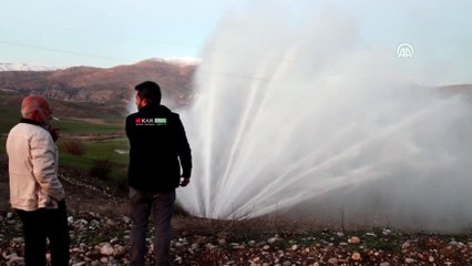 Adıyaman'da içme suyu borusu patladı