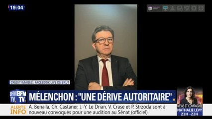 Jean-Luc Mélenchon dénonce "une dérive autoritaire" de la part du pouvoir