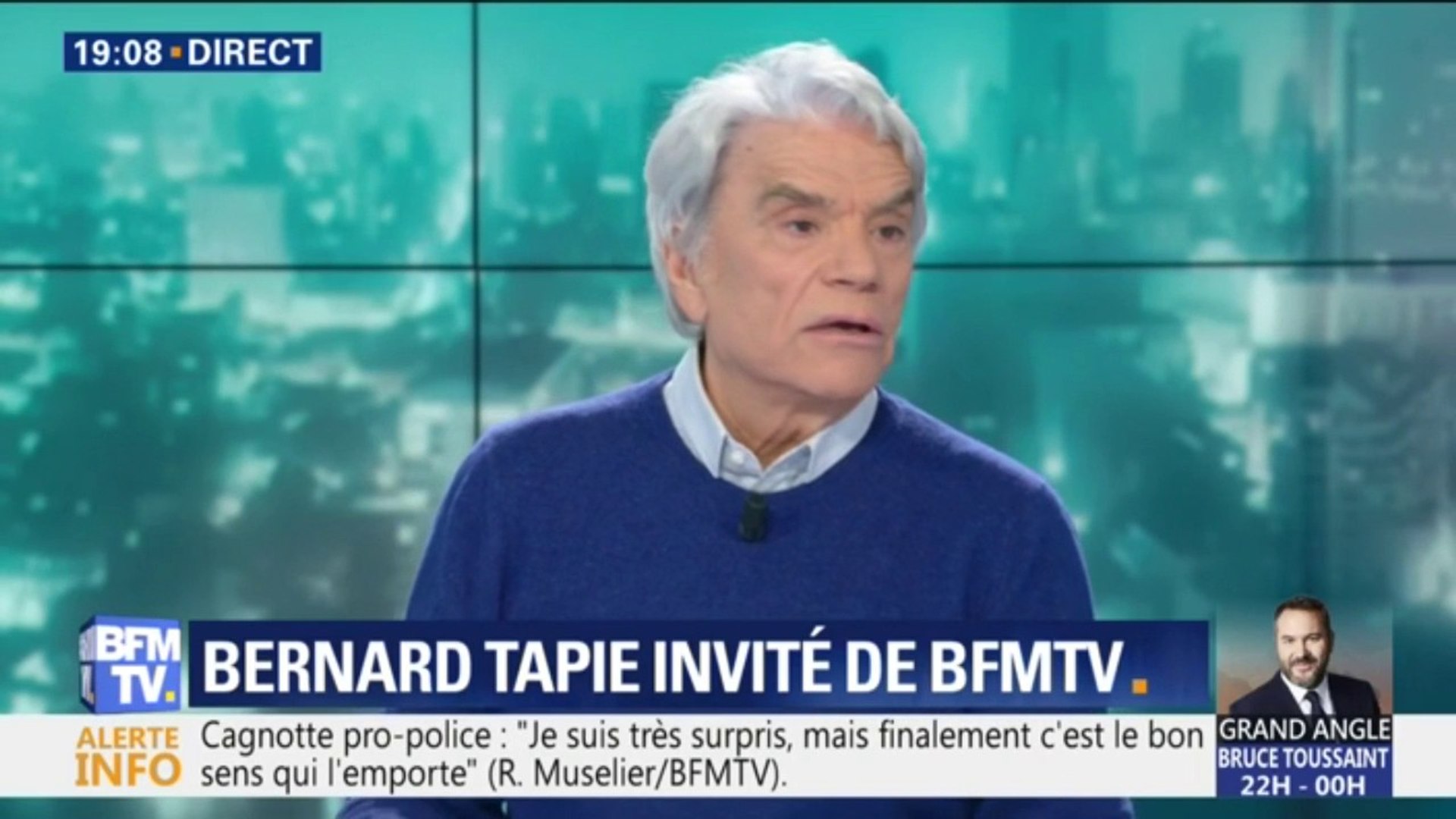 Bernard Tapie se dit "touché" par les gilets jaunes - Vidéo Dailymotion
