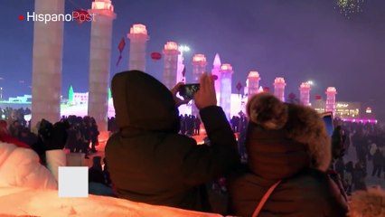 Vea como fue la última edición del festival de hielo que se celebra en China