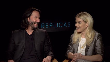Alice Eve And Keanu Reeves Sit Down For 'Replicas'