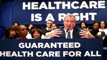New York mayor guarantees comprehensive healthcare to all