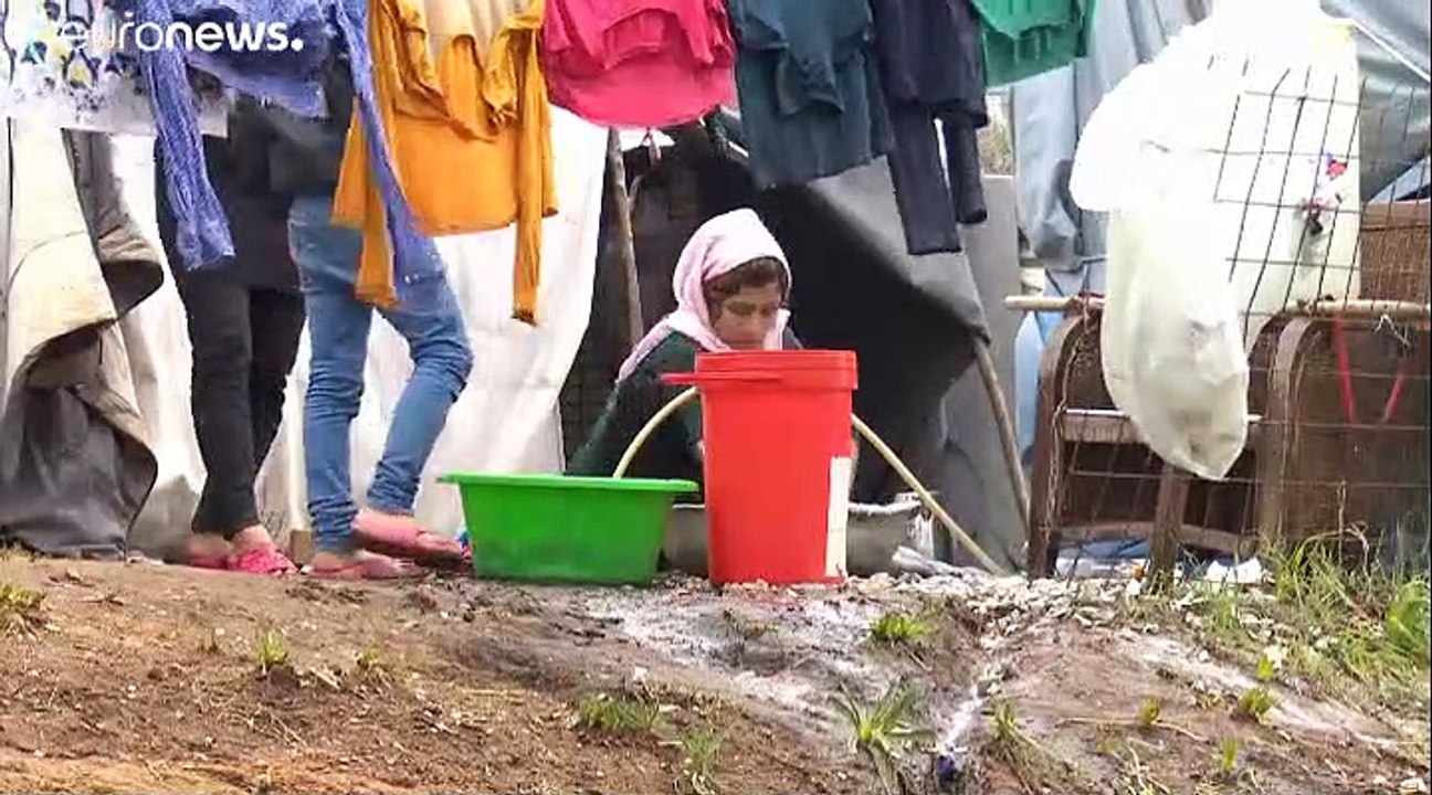 Wintereinbruch: Wassermangel im Flüchtlingscamp