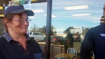McDonald's worker is surprised with new car from a kind-hearted customer