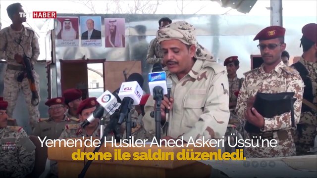 Yemen'de askeri geçit törenine düzenlenen drone saldırısı görüntülendi