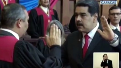 Maduro jura su mandato como presidente de Venezuela
