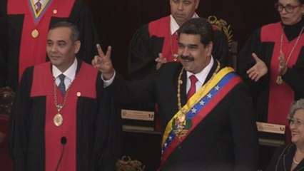Maduro juramenta para segundo período como presidente hasta el 2015