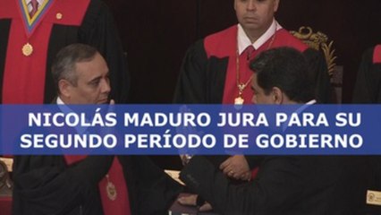 Nicolás Maduro juramenta para segundo período como presidente