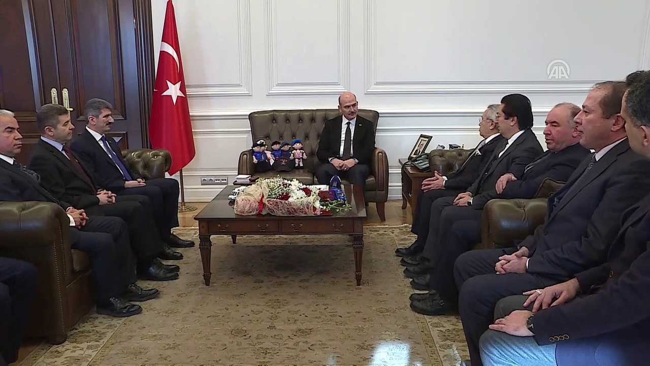 Bakan Soylu, Türk İdareciler Derneği Genel Başkanı Bedük'ü kabul etti - ANKARA