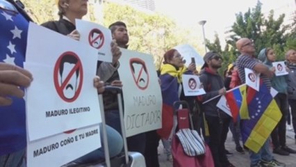Manifestantes en Miami piden echar al "usurpador" Maduro