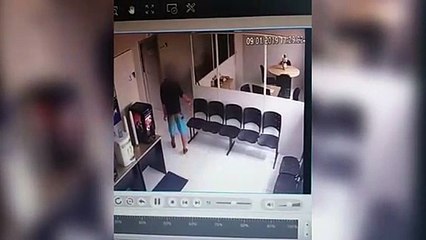 Celular é furtado em empresa e câmera registra movimentação de suspeito