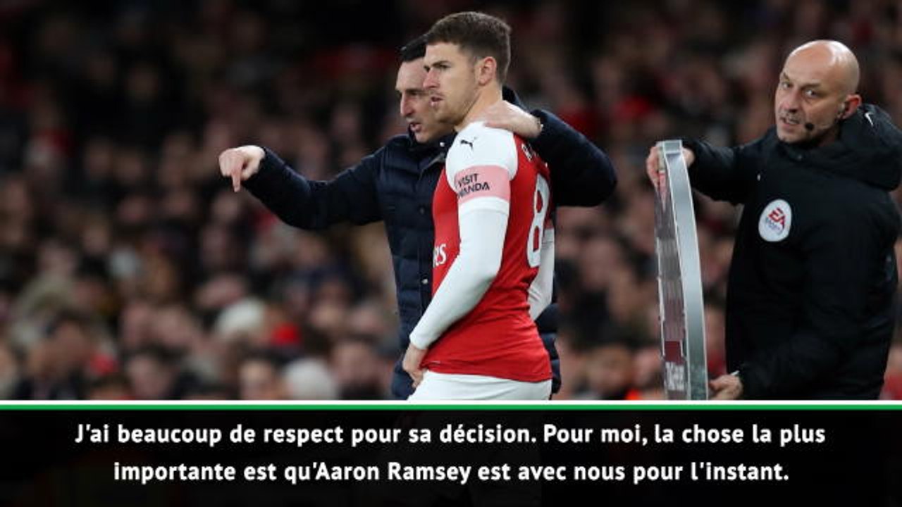 Arsenal - Emery : "Je respecte la décision de Ramsey" d'aller à la Juve
