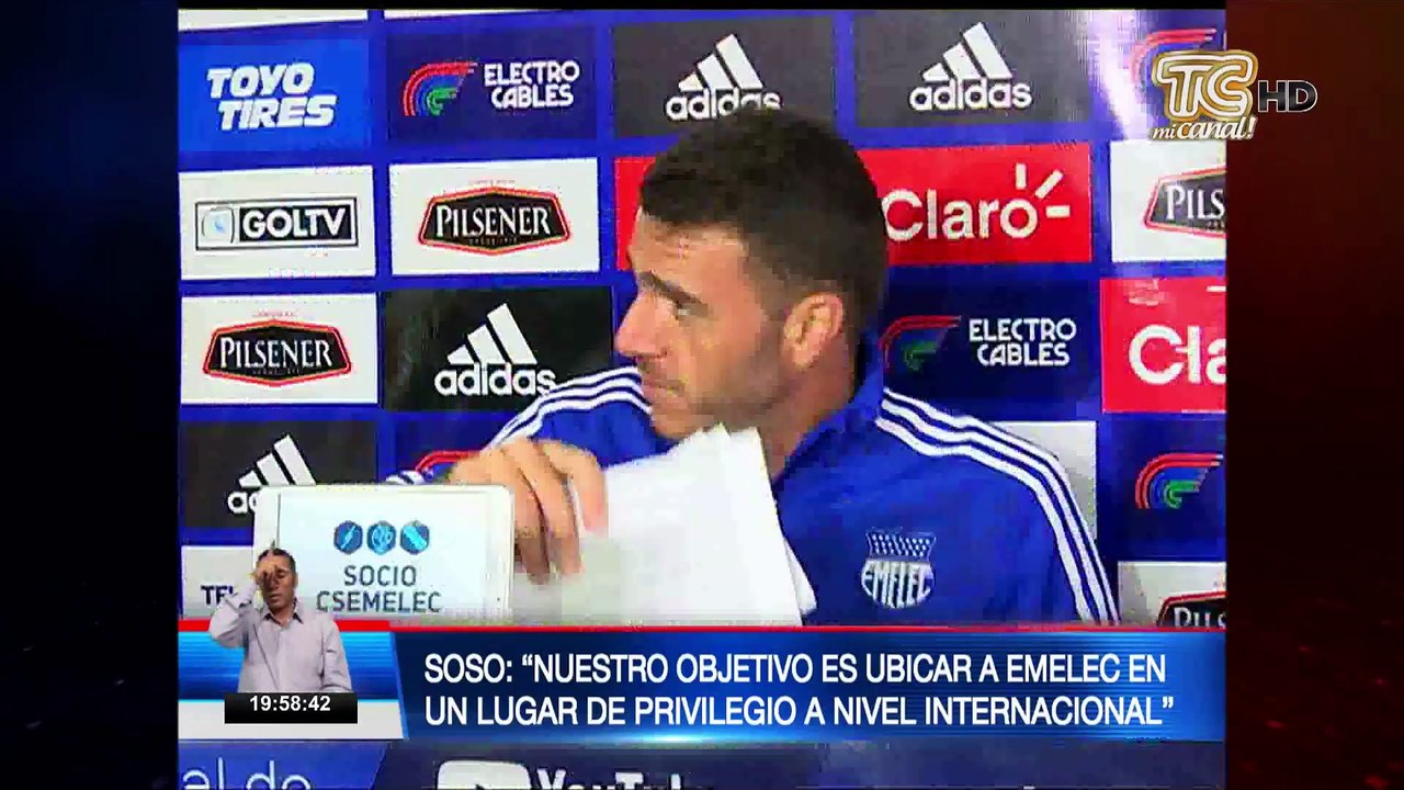 Mariano Soso habló de las nuevas incorporaciones de Emelec
