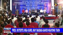 Pangulong Duterte: Mga guro, may dagdag-sahod ngayong taon
