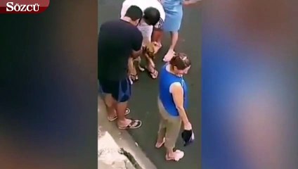 Yaralı sahibi için adeta ağladı