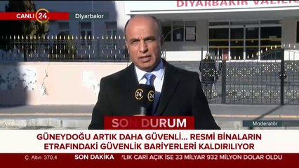 Diyarbakır'da beton bloklar kaldırılıyor