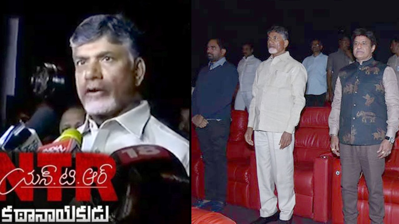 Chandrababu Naidu Review On NTR Kathanayakudu Movie | Filmibeat Telugu