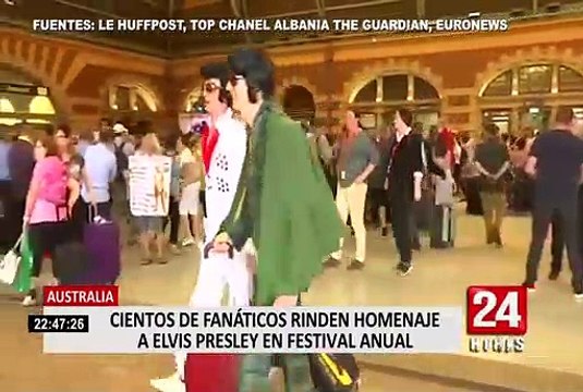 Australia: cientos de fanáticos rinden homenaje a Elvis Presley en festival anual