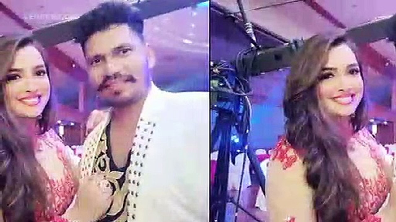 निरहुआ और अक्षरा सिंह ने इस अंदाज में किया आम्रपाली को बर्थडे विश