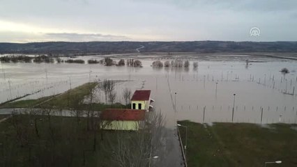 Ergene Nehri'nin Debisi Yükseldi