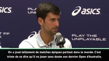 Open d'Australie - Djokovic : ''Sous le choc''