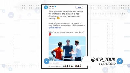 تنس: جولة المحترفين: مواقع التواصل الاجتماعيّ تضجّ بإعلان موراي نيّته الاعتزال قريبًا