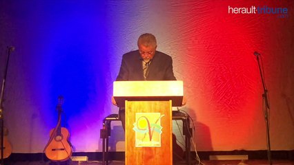 VILLENEUVE LES BEZIERS - Cérémonie des voeux en images de M. Jean Paul Galonnier du 11 janvier 2019