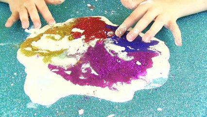 Galaxy Simli Oobleck Canlı Oyun Hamuru Yapımı