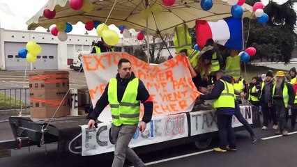 La marche des Gilets jaunes du Gier
