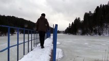 Bozcaarmut Göleti buz tuttu - BİLECİK